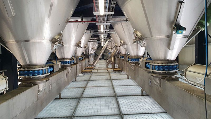 Recirculación de silos